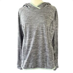 Columbia Women's Small Hoodie Gray‎ Long Sleeve Hooded Sweatshirt Thumb hole
